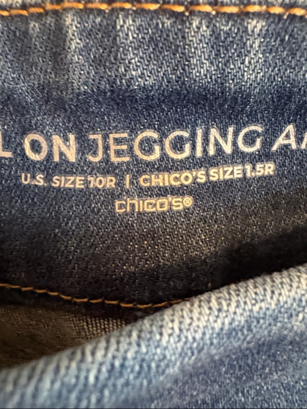 Chico's Dark Blue Ankle Jeans with Floral Embroidery - Picture 3 of 9